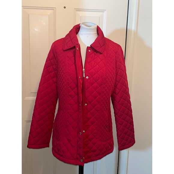 Calvin Klein Red Puffer Jacket / Coat Large Winter - Picture 6 of 16